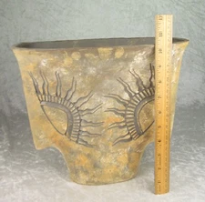 Terry Stone Ceramic Pottery Vessel Paolo Soleri Arcosanti Signed 10-3/8 in Tall