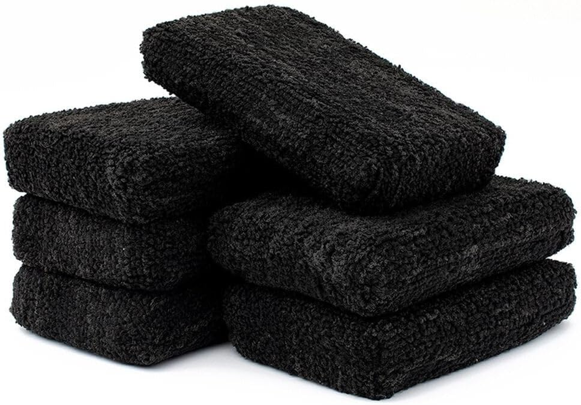 - Premium Grade Microfiber Detailing Applicator Sponges - Versatile Detailing...