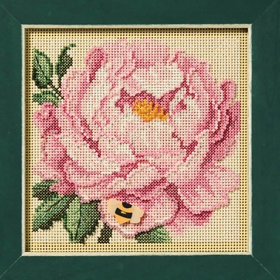 MILL HILL Buttons Beads Kit Counted Cross Stitch PEONY MH14-2511