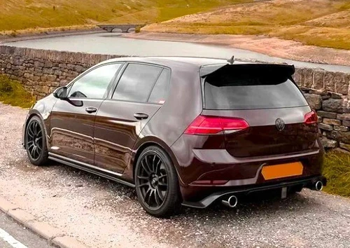 VW Golf MK7.5 GTI GTD TSI TDI TCR Style Rear Valance Diffuser Spoiler Body Kit - Picture 5 of 10