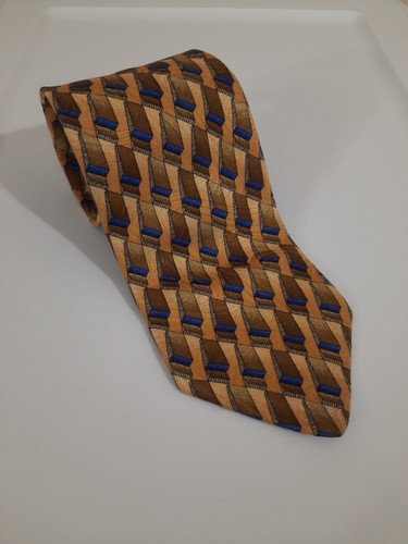 Robert Talbott Studio Herren 100 % Seide Krawatte Krawatte 58 x 4 breit orange blau USA neuwertig - Bild 3 von 12