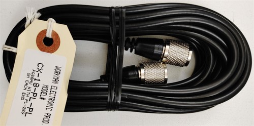 Workman CX-18-PL-PL 18 FT RG58AU CB HAM Radio Antenna Coax Cable w/ Molded PL259 - Bild 1 von 4