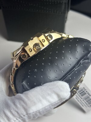Diesel Mega Chief DZ4360 Wrist Watch for Men Gold for sale online