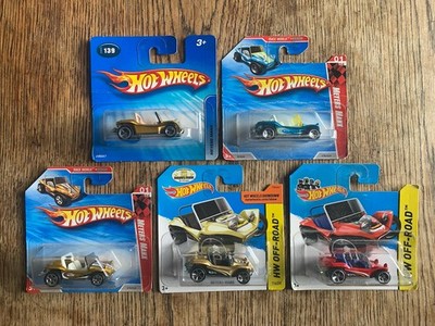 5 x Hot Wheels VOLKSWAGEN VW Beach Buggy MEYERS MANX HW OFF-ROAD selten NEU OVP!