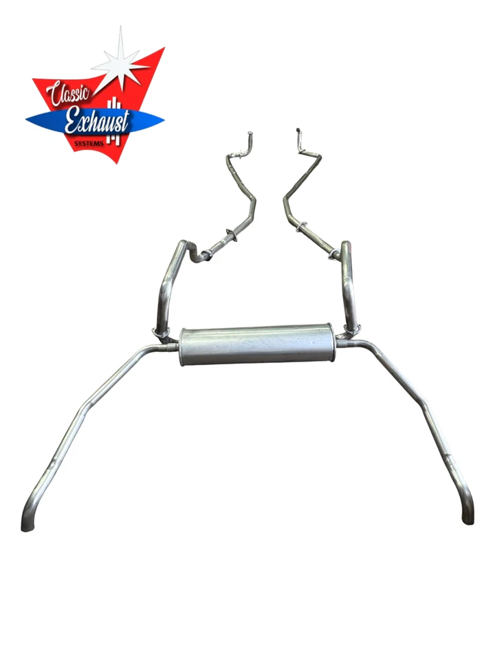 Buick Lesabre & Wildcat 1963 escape doble, acero inoxidable sin resonadores Foto 2 de 3