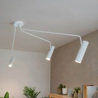 Strahler Deckenleuchte In Weiß 3Xgu10 Kippbar Langer Arm Deckenlampe Spot Lampen
