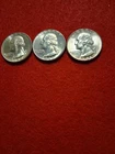 1940 P&D and 1941 D Washington Quaters,Lot of THREE, UNC