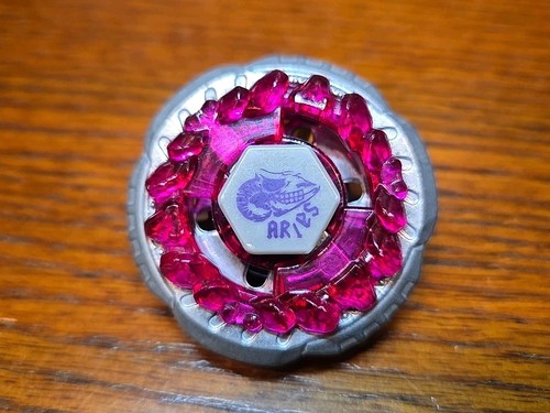 Rock Aries ED145B Beyblade Hasbro Metal Fusion BB-45 Aufkleber mit Launcher Tool - Bild 2 von 7