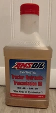 OE41) AMSOIL SAE 30 SYNTHETIC TRACTOR HYDRAULIC TRANSIMISSION OIL ISO 46 (1) QT