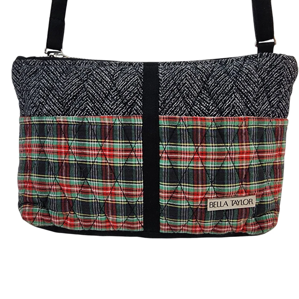 Bella Taylor Purse Shoulder Bag 5x8 Patchwork Quilted Farmhouse Cottagecore Fall - Image 4 of 4