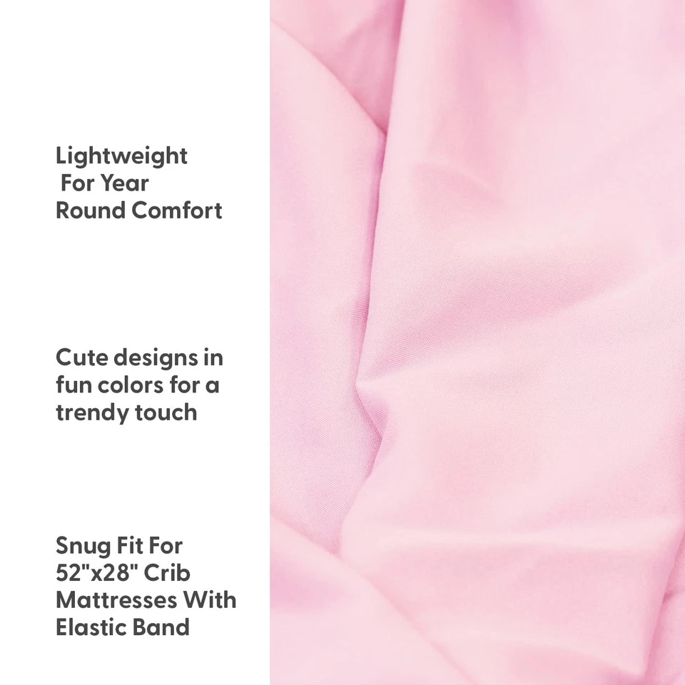 Paquete de 4 Sábanas Ajustables para Cuna - Sábanas Súper Suaves y Transpirables para Cuna Bebé Niña,... Foto 3 de 4