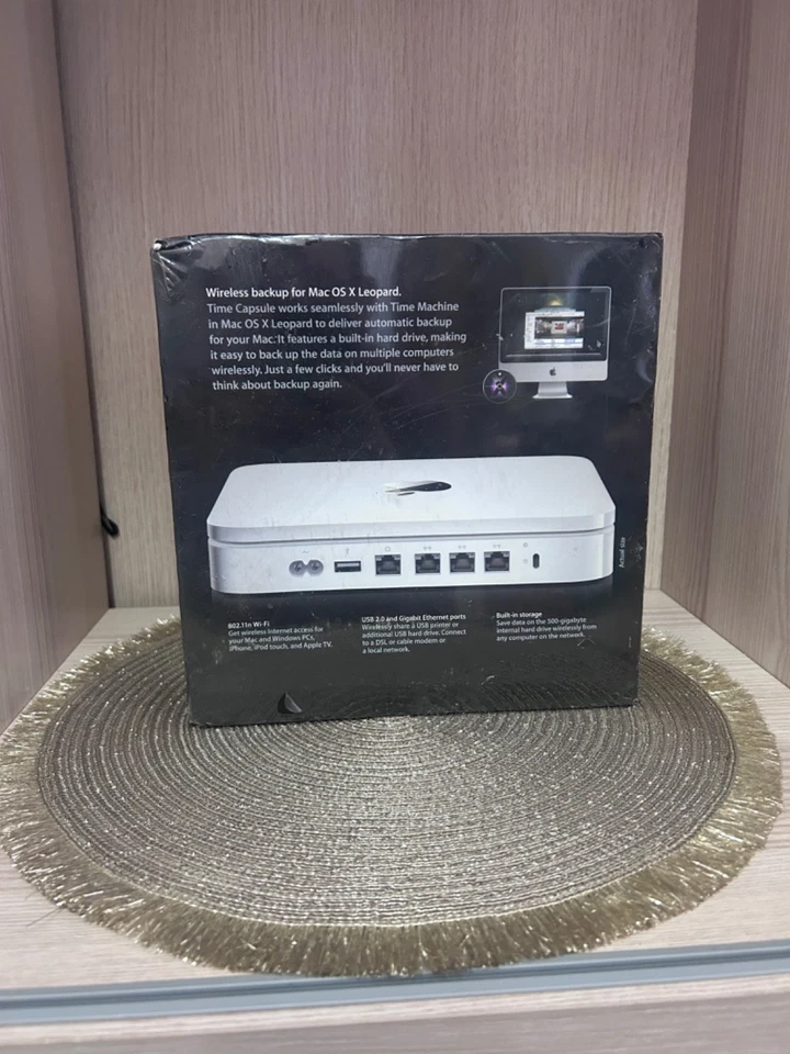 NEW Sealed Apple Time Capsule 500GB A1254 – MB276LL/A – Original Factory Seal – - Image 3 of 4