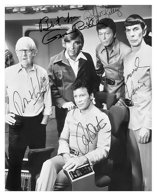 Star Trek The Motion Picture Cast 8x10 Autograph Photo Reprint Signed