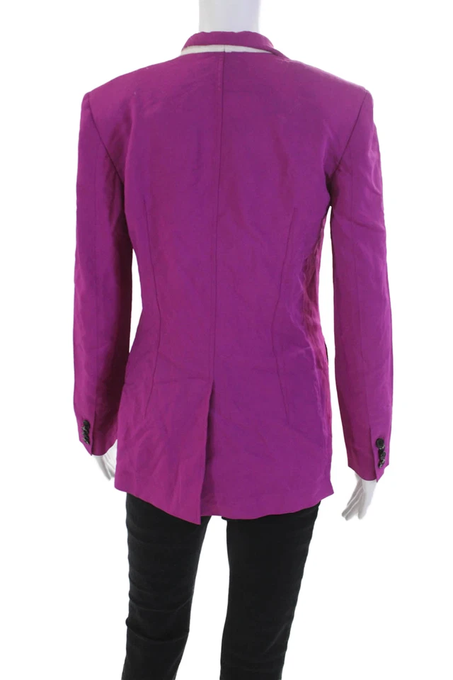 3.1 Phillip Lim 女式双扣长袖领西装外套粉色 0 码 — 第 4/4 张图片