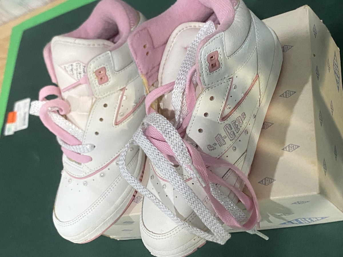 LA GEAR Girl's LIFESTYLE 2154 Diamond SHOTS High White/Pink