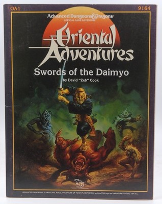 Swords of the Daimyo AD&D Oriental Adventures OA 1 David Cook ORIGINAL