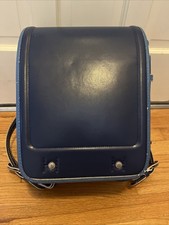 Randoseru Tsuchiya Kaban Blue Japanese Kid's School Bag Backpack Japan Used