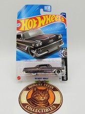 Hot Wheels 58 Chevy Impala 111 Dark Purple Rod Squad
