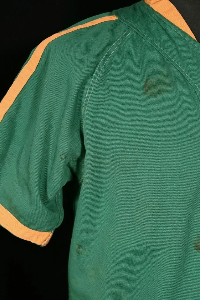 Camisa Beisbol Algodón Vintage Original Verde Y Dorado 1941 Talla Small - Imagen 4 de 4