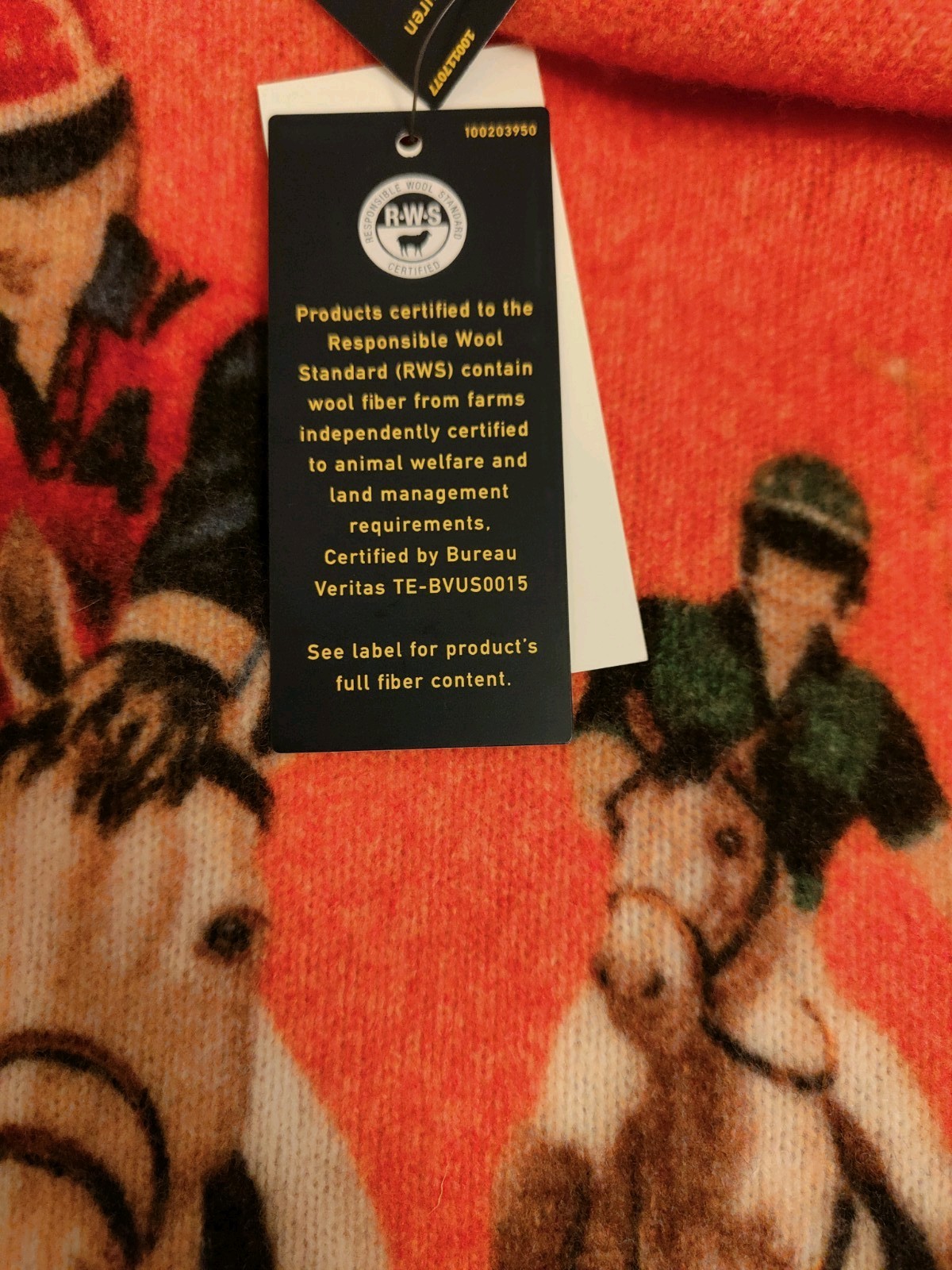Polo Ralph Lauren 100percent Wool Vintage Style Hoodie The Five Horsemen RRP £325 image 9