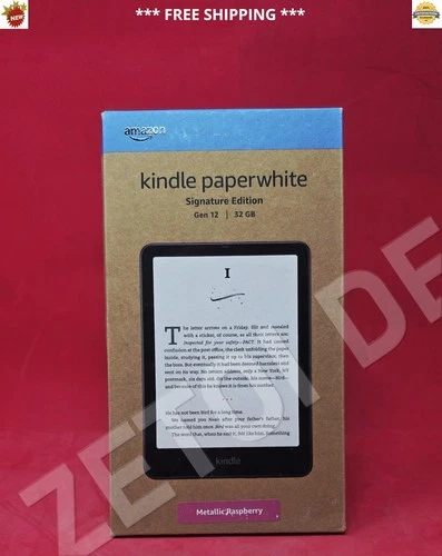NEW* Amazon Kindle Paperwhite 12th Gen Signature Edition 32GB Metallic Raspberry