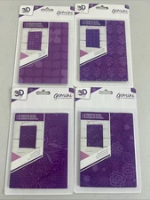 Crafter's Companion Gemini 4.5x 5.8 3D Embossing Folders Retro Garden Foliage