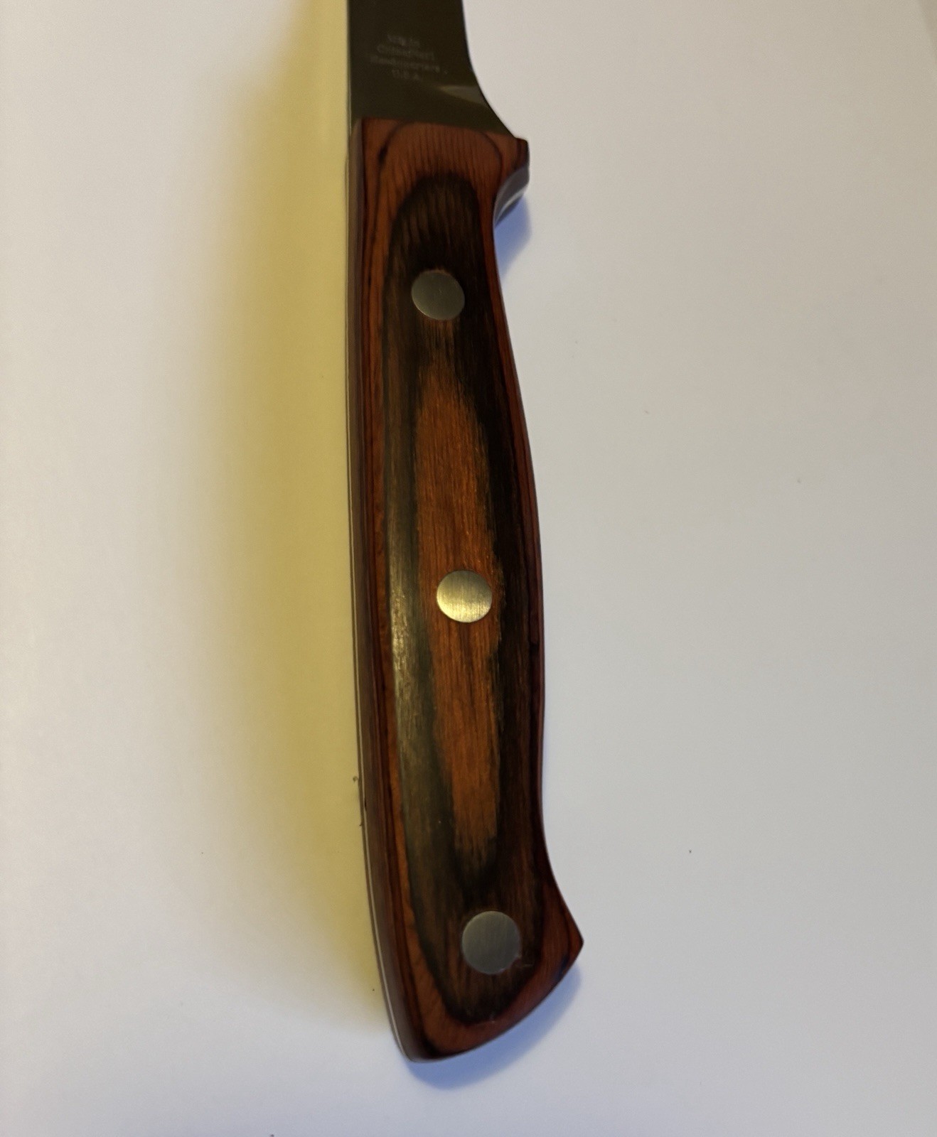 Maxam Filet Knife Rosewood Handle Full Tang 7.5" Blade 12.5" Overall with Sheath