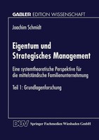 Joachim Schmidt | Eigentum Und Strategisches Management | Taschenbuch | Deutsch