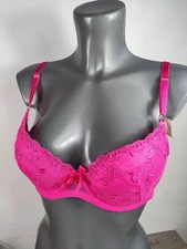 NEW Boux Avenue Fuchsia Bridgette Bra Lingerie Underwear Padded UK 36B 36C 36E