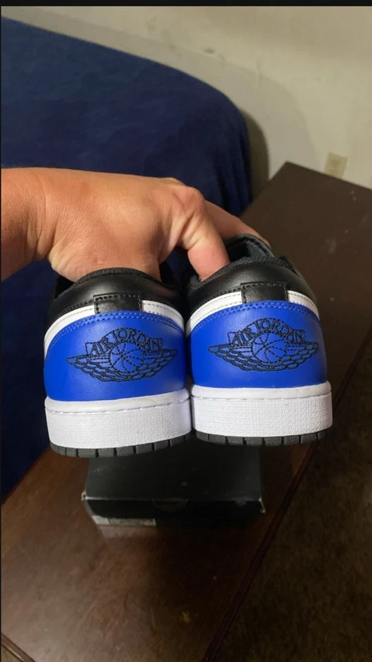 Nike Air Jordan 1 Zapatillas de baloncesto bajas 'Puntera real negra' para hombre 553558-042 NUEVAS Foto 4 de 4