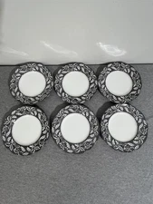 Vintage J&G Meakin Staffordshire Sterling Renaissance Plates Set 6 England