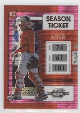 2022 Panini Chronicles Contenders Optic Pink Pulsar Prizm Connor Wong #11 kr0