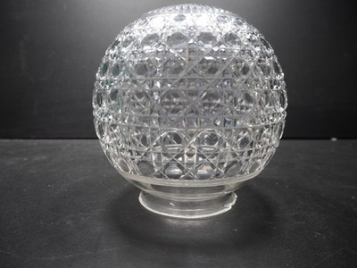 Wunderschöner Vintage Kochnagel Kristallglas Kugel Ersatzschirm