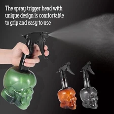 Hairdressing Spray Bottle Refillable Skull Hair Salon Water Mist Sprayer 500ml