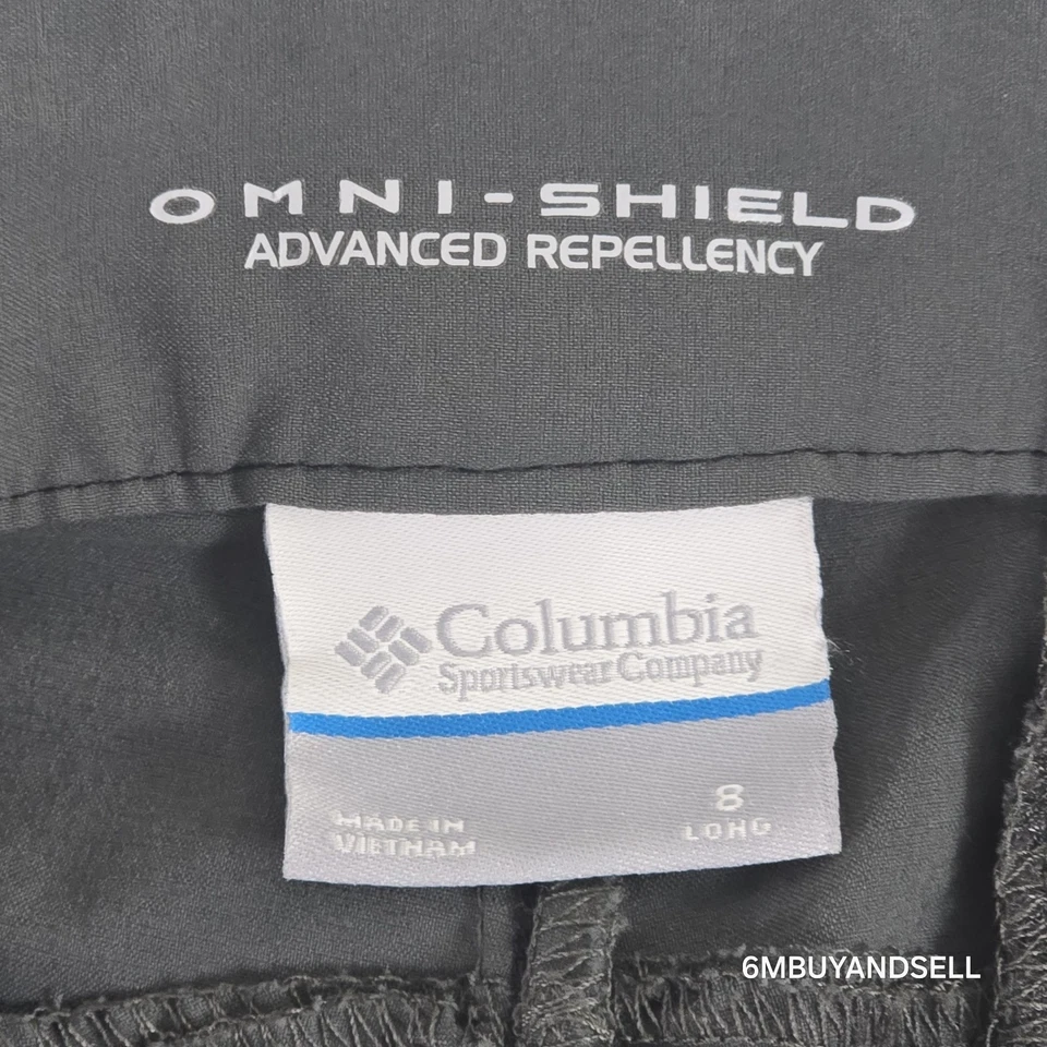 Columbia Omni-Shield Convertible Hiking Outdoor Nylon Pants Women's 8 Long 31x33 - Image 2 of 4