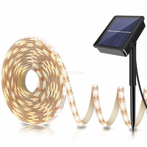 3M/5M Solar LED Stripe Streifen 2835 SMD Lichtband Lichterkete Außen Wasserdicht - Bild 14 von 34