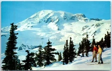 Postcard - Mount Rainier in Winter, Washington, USA
