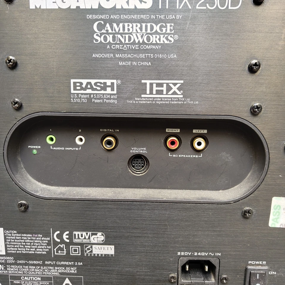 CAMBRIDGE SOUNDWORKS Megaworks THX 250D Subwoofer Powerful 150 Watts (RMS) - Image 4 of 4