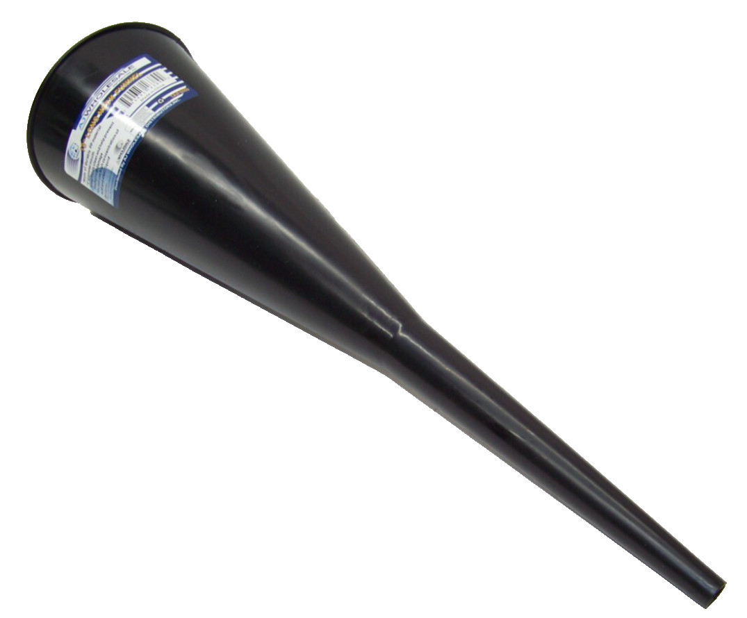 18" Long Neck  Funnel Transmission and Motor Oil Water Filler 5" Dia. Mouth New
