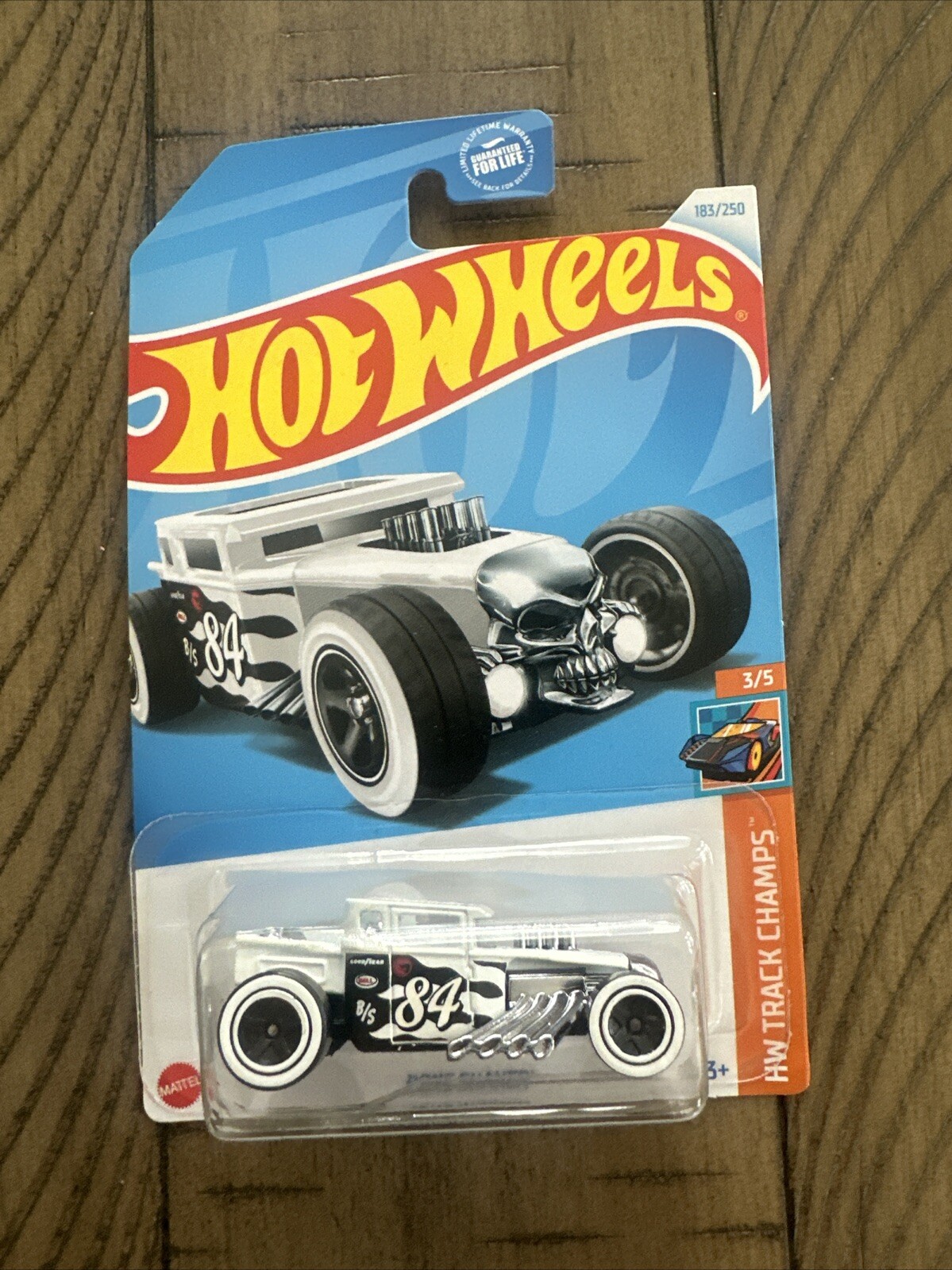 2024 Hot Wheels HW Track Champs Bone Shaker White Treasure Hunt K Case New