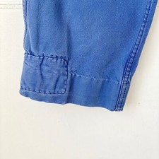 Vintage French Work Wear Pants Workwear Dark Blue Denim Jeans Faded Hipster Tro