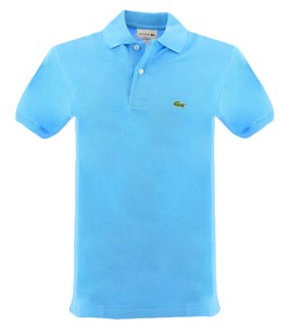 polo lacoste azul claro