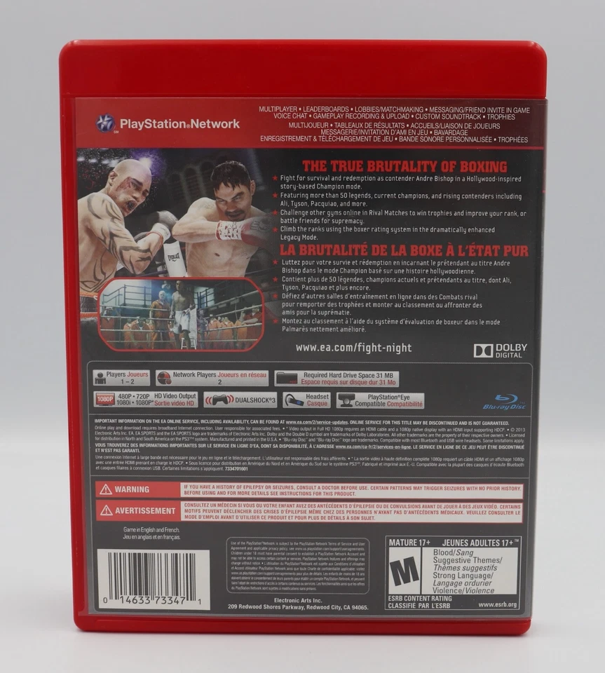 Fight Night Champion (Greatest Hits) Sony PlayStation 3 PS3 CIB Used - Image 2 of 3