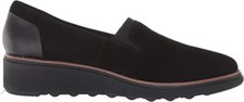 Clarks Women's Sharon Dolly Black Suede 26155819