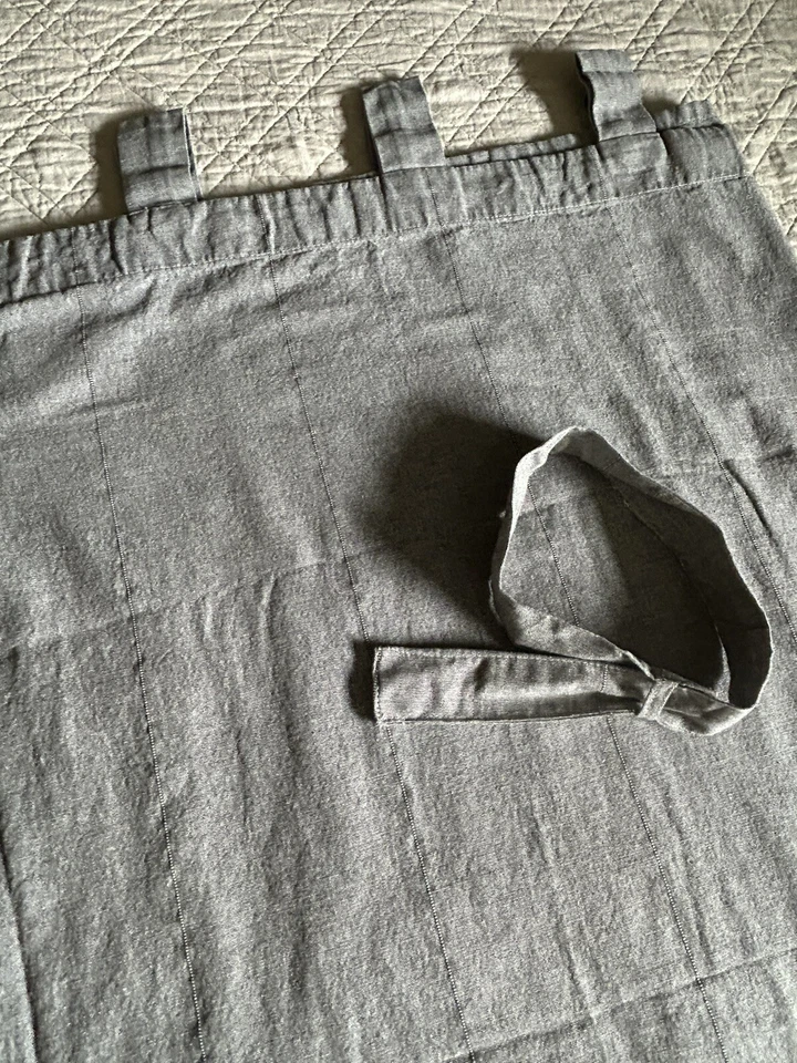 IKEA LENDA GRIS Cortinas Tab Top Paneles y Corbatas 55x98 - 6 Paneles Disponibles Foto 2 de 4