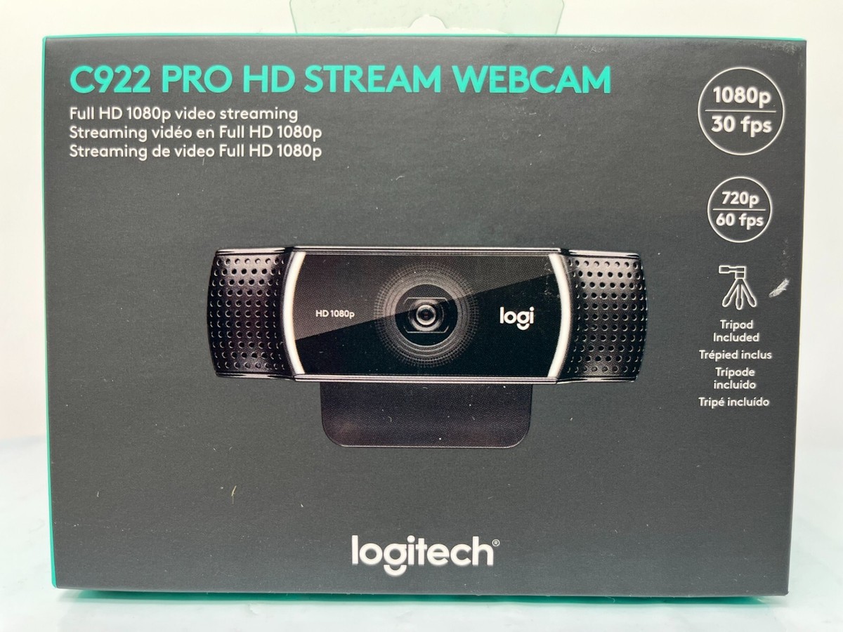 PC周辺機器 logitech C922 PRO HD STREAM WEBCAM Logitech C922 Pro Stream 1080p Webcam + Capture Software