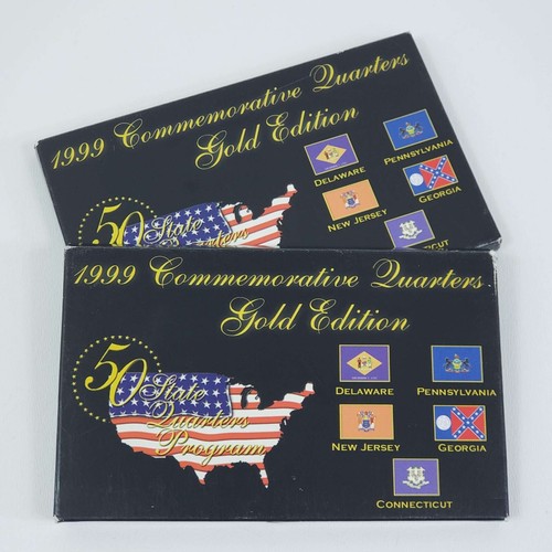(1) 1999 P&D US State Quarters Program Gold Edition Uncirculated 2-5 Coin Sets - Picture 2 of 2