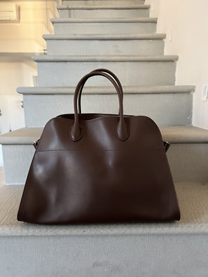 The Row Margaux 15 schokobraun silber Hardware