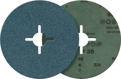FORTIS Fiberschleifscheibe Zir.Kor.125mm K 36