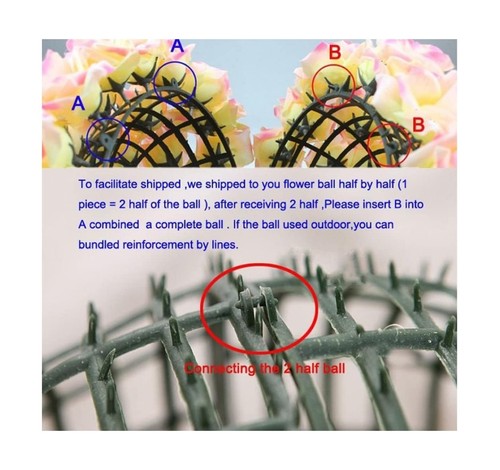 Artificial Flower Ball for Centerpieces Bridal Wedding Artificial Wedding Par... - Bild 2 von 5